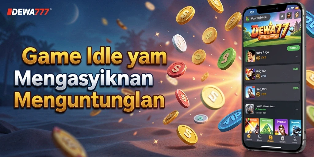 Tampilan gameplay DEWA777 saat Anda mengumpulkan sumber daya secara otomatis.