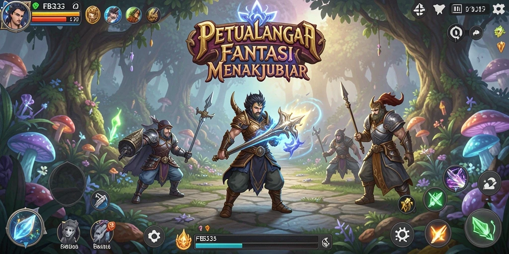 Tampilan gameplay FB333 yang menakjubkan dengan petualangan RPG yang seru.