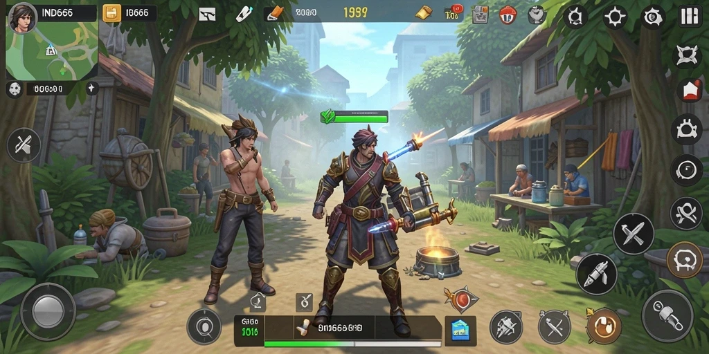 Tampilan gameplay IND666 yang kaya dan interaktif.