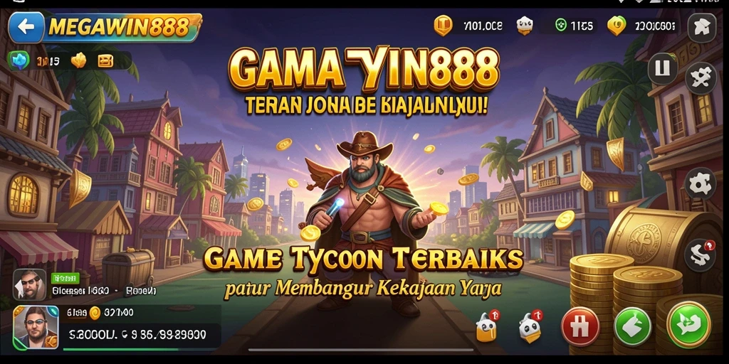 Screenshot gameplay MEGAWIN888 dengan berbagai pilihan bisnis yang menarik.