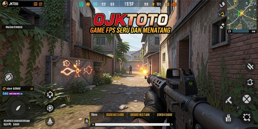 Screenshot gameplay OJKTOTO menampilkan aksi menembak yang mendebarkan.