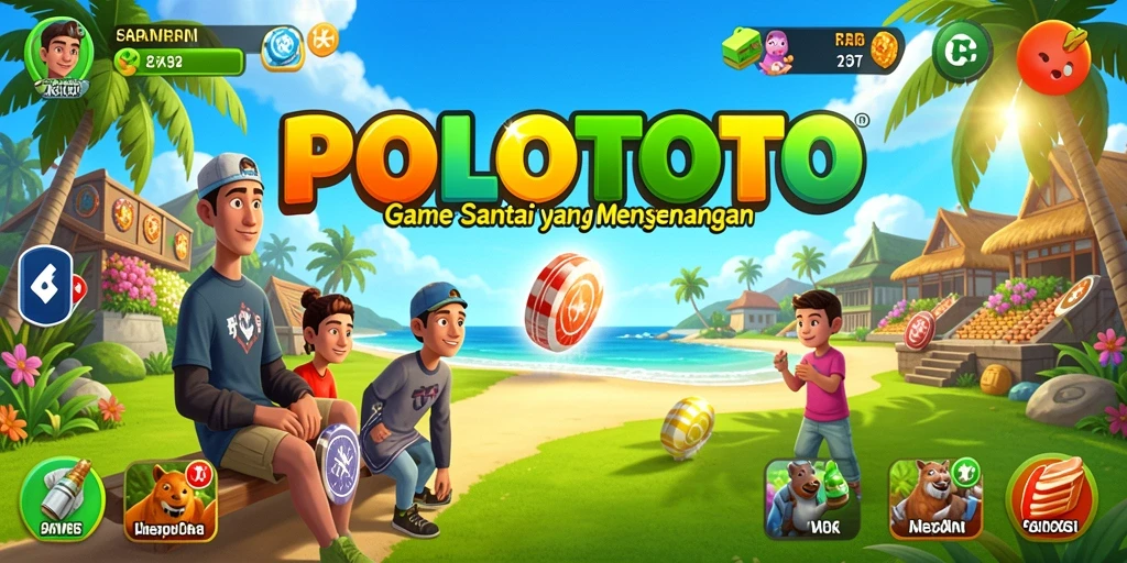 Tampilan menarik dari gameplay POLOTOTO yang santai dan menyenangkan.
