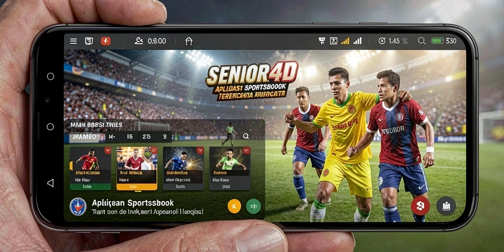 Screenshot gameplay SENIOR4D menampilkan berbagai opsi taruhan olahraga.
