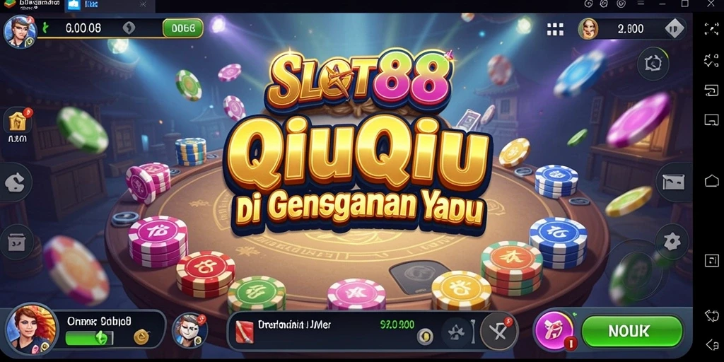 Tampilan gameplay QiuQiu yang seru dan menarik.
